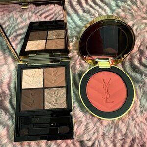 YSL Mini Eyeshadow Palette + Make Me Blush